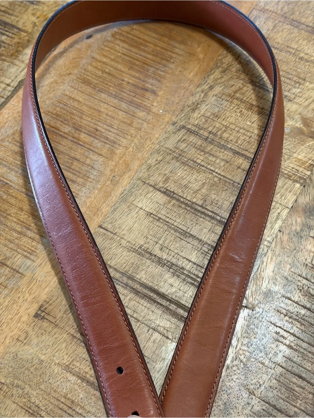 Coach British Tan Cowhide Leather Belt Size 36”, 1” Wide Unisex